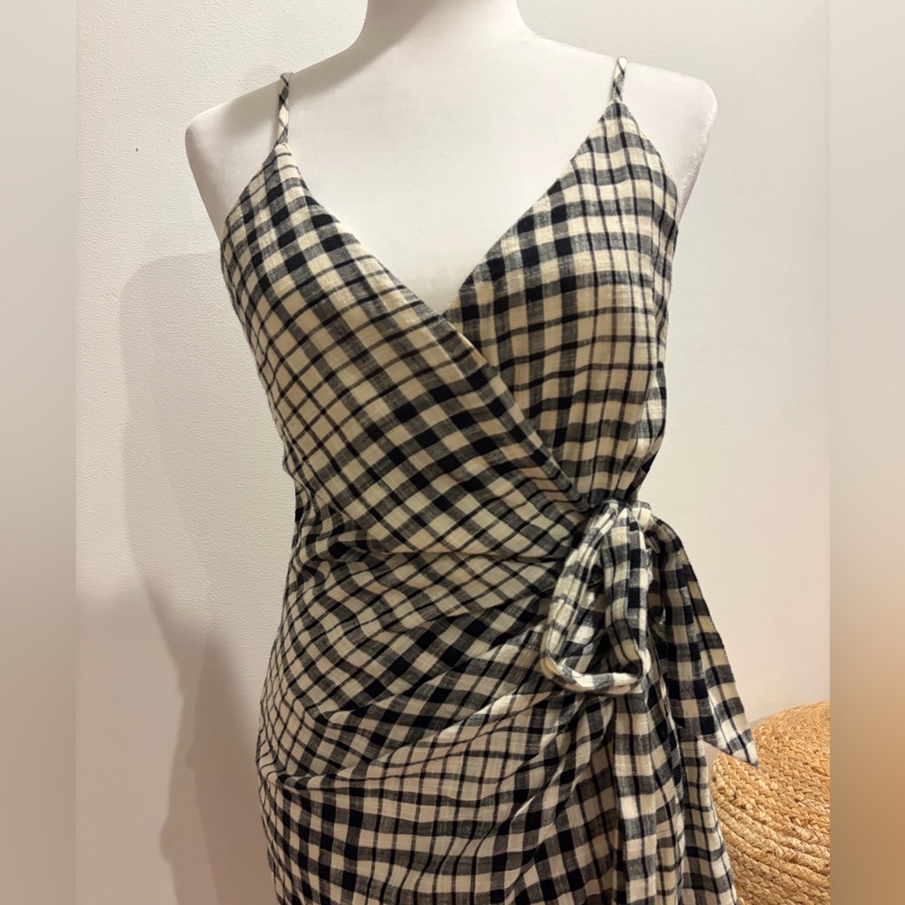 Free People Nodia Wrap Mini Dress Size Small  Tie Waist - Picture 5 of 7